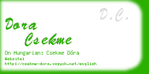 dora csekme business card