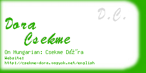 dora csekme business card